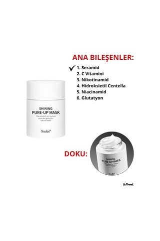 Sudee Shining Pure-up Mask 52 Ml Parlak Bir Cilt İçin Aydınlatıcı Etkili Gece Maskesi