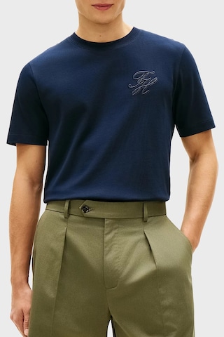 Tommy Hilfiger % 100 Pamuk Regular Fit Bisiklet Yaka T Shirt Erkek T Shirt Mw0mw42391 Dw5 Lacivert