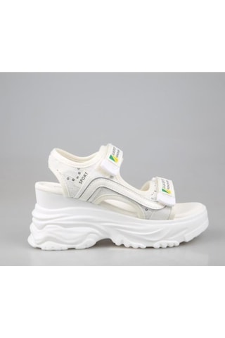 Guja 24y413-9 Kadın Dolgu Topuk Sandalet Beyaz 36-40 001
