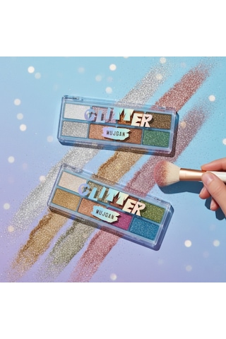 8 Renk Yaz Glitter Far Paleti - 2'li Set Diğer