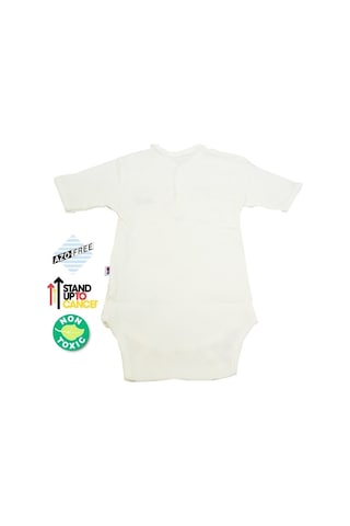 Bebeciti Sema Baby Yarım Kol Kaşkorse Badi (Body) - Ekru 12-18 Ay Ekru
