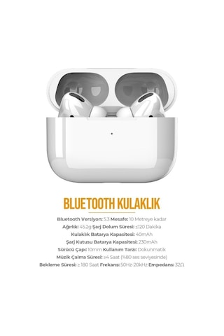 Azeada PD-BT113 Bluetooth 5.3 Kulak İçi Kulaklık