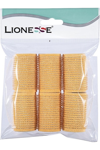 Lionesse Bigudi 1112 Süngerli Turuncu 6'lı Paket 3 Adet Turuncu