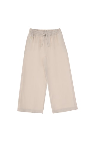 U.S. Polo Assn. Kız Çocuk Bej Loose Fit Modal Karışımlı Kanvas Pantolon 50309120-VR011