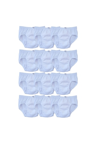 Seher Yıldızı Erkek Çocuk Slip Külot Beyaz 12 Li Paket