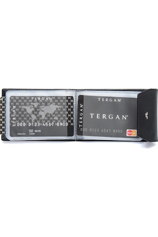 Tergan Siyah Unisex Deri Kredi Kartlık 1193B06