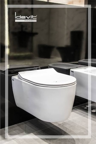İdevit Alfa Kanalsız Rimless Asma Klozet ve Kapak Pp Soft