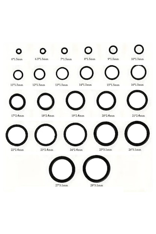 800 Parça 24 Çeşit Oring Seti Kauçuk Conta Seti Su Geçirmez Isıya Dayanıklı