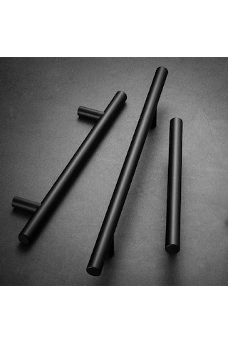 Marelli 96 Mm Siyah Paslanmaz Boy Kulp Mobilya Kulbu, Dolap Kulbu Diğer