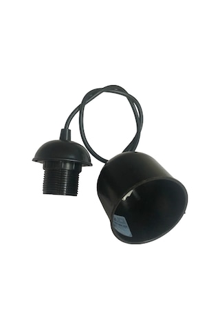 Tek-iş Kablolu Sarkıt E27 Duylu E-27 Kablolu Duy E 27 Duylu Kablolu Sarkıt Tesisatı Siyah