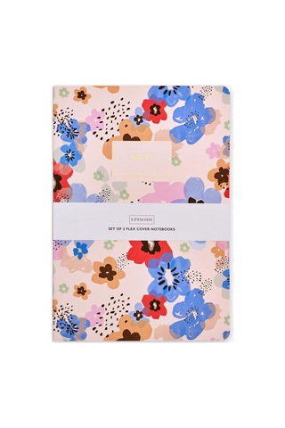 B5 Terzi Dikiş 2'li Set Modern Floral - Anemone & Stripe Çok Renkli