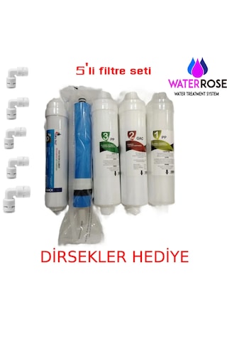 Tüm Kapalı Kasa Su Arıtma Cihazlara Uyumlu Filtre 5'li Set
