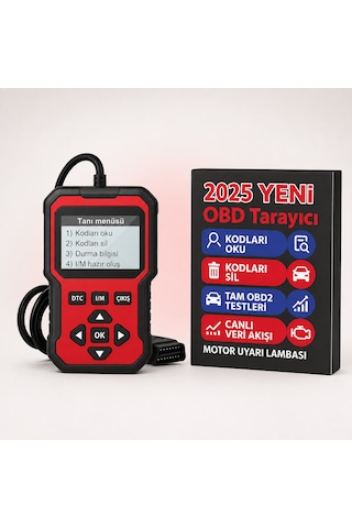 Obd2 Arıza Tespit Cihazı V410 Canlı Veri Hata Kodu Okuma Silme Motor Arıza Lambası Söndürme