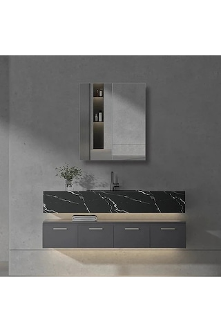 Stillmobilya Mdf Banyo Dolabı Beyaz