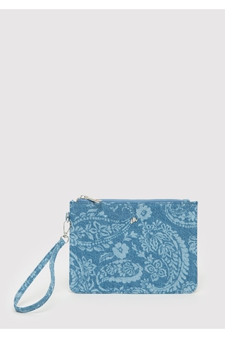 Mavi - Desenli Denim El Çantası 1913944-82050
