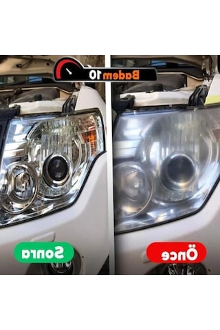 10 Parça Set, Otomotiv Far Temizleme Zımpara Kağıdı, 1000-3000 Kum