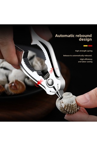 Springsun Zink Alaşımlı Çift Fonksiyonlu Mutfak Aracı: Midye, İkra, Ceviz Kabuk Açıcı - Dayanıklı Ve Ergonomik Tasarım Diğer