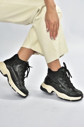 Fox Shoes V312415009 Siyah Bilekli Spor Ayakkabı Sneakers Siyah