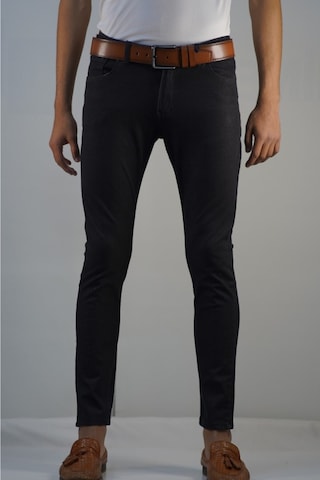 Bomonti Bmt Agre Süper Slim Petek Desenlı Kot Pantolon Siyah