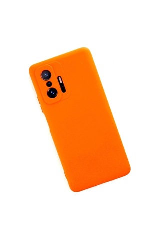 Xiaomi Mi 11t Pro Ile Uyumlu Kılıf Nano Içi Kadife Turuncu Renk Kamera Korumalı Silikon Kapak Col169832-turuncu