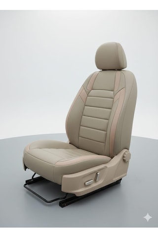 Monza Bej Serisi Renault Clio 4 İle Uyumlu Koltuk Kılıfı Tam Set Standart