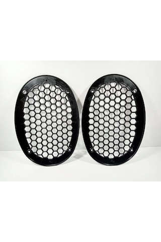 Oval Hoparlör Kapağı - Plastik Kaliteli Oval Midrange Hoparlör Kapak - 2 Adet