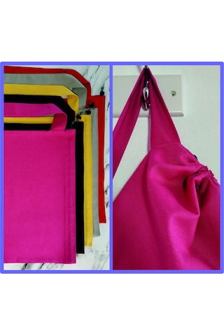 Fancyagnes El Yapımı Duck Kumaş Keten Pembe Askılı Çamaşır Oyunca