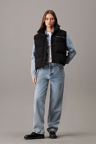 Calvin Klein Chenılle Monologo Vest Siyah