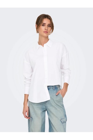 Only 15343842 Kadin Gomlek - Beyaz Beyaz