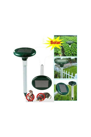 2adet Köstebek Yılan Fare Kovucu Kaçırıcı Solar Cihaz Açık Alan Bahçe