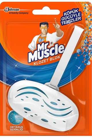 Mr. Muscle Klozet Blok Okyanus Serinliği Tuvalet Temizleyici 40 G