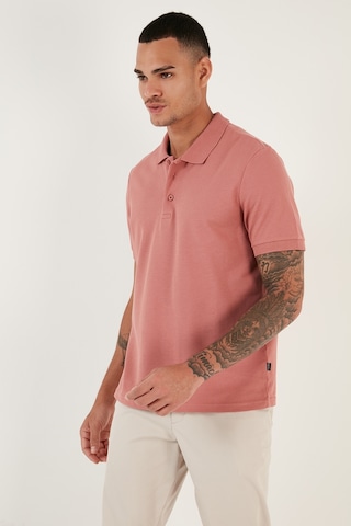 Buratti Pamuklu Regular Fit Düğmeli Erkek Polo Yaka T Shirt 5902127 Gül