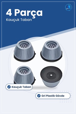 Titreşim Önleyici Makina Ayağı 4 Parça Beyaz Eşya Yedek Kıçauk Ta
