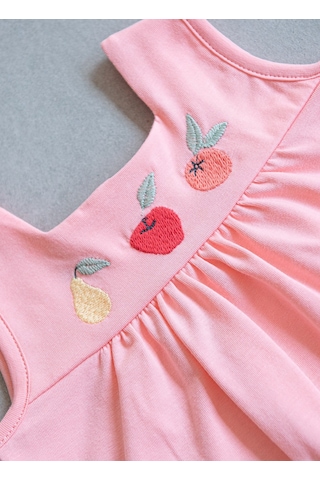 KitiKate Organik Tutti Frutti 2'li Takım Pembe