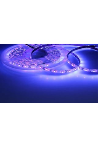 Uv Şerit Led 12v 120 Ledli 2835 Ledli Silikonlu Black Light 1met Vision