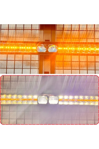 Off-road Premium Tavan Led Bar 80 Cm Beyaz Işık Projektör Drl Gündüz Led Metal Gövde 12-24v