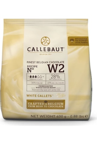 Callebaut W2 Beyaz Drop Çikolata 400 Gr