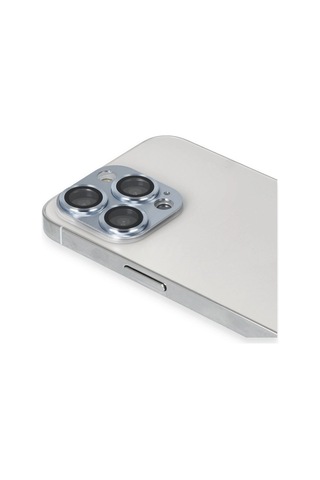 Apple iPhone Uyumlu 13 Pro Max Pers Alüminyum Kamera Lens - Sierra Blue Mavi
