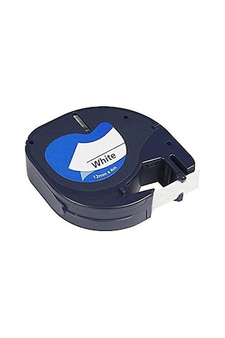 DYMO LT LetraTag Beyaz Etikt Siyah Plastik Serit 91201 12mmx4M DYMO LT LetraTag Beyaz Etikt Siyah Plastik Serit 91201 12mmx4M