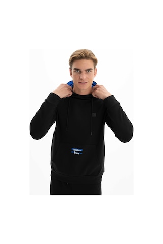 AR-MA Arma Erkek Slim Fit Likralı Kanguru Cepli Kapşonlu Sweatshirt 001