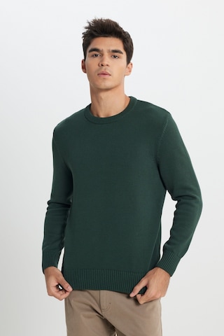 Regular Fit Normal Kesim Haki Triko Kazak L242474801 Haki