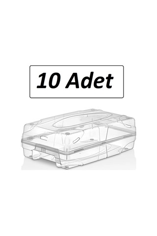 Bayev 10 Adet Kadın Ayakkabı Kutusu Şeffaf Ayakkabı Saklama Kutusu