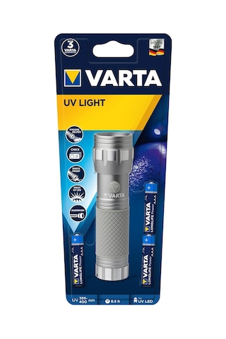 Varta 15638 Uv Led Fener 3Aaa Gri