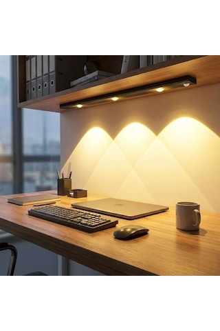Hareket Sensörlü Ledli Gece Lambası, Parlaklık Ayarı Yapılabilir, 3000k-6000k, 3 Mod, Kablosuz, Merdiven Aydınlat Çok Renkli 27875349