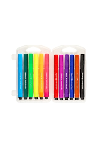 Bigpoint Jumbo Üçgen Keçeli Kalem 12'li Set Plastik Kutulu X 6'lı Paket
