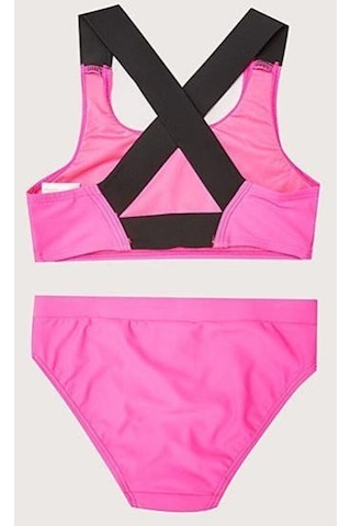 Deep Beach Yazı Baskılı Kız Çocuk Bikini Takım Db200773bt 001