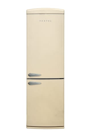 Vestel Retro NFK37201 Bej 330 LT No-Frost Kombi Tipi Buzdolabı
