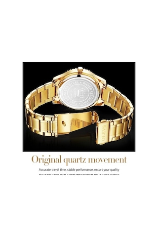 Fastbuy Erkekler Olevs 5565 Moda Paslanmaz Çelik Kayış Elmas Kuvars İzle, Beyaz Çok Renkli Su Geçirmez Çok Renkli