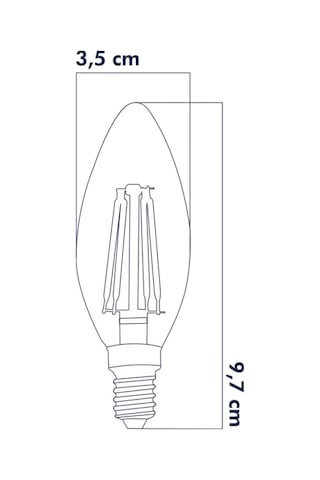 E14 220v 6w 4000k Filament Led Ampul 5'li Erd-282