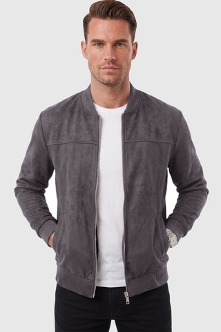 Rizzup Erkek Slim Fit Likralı Füme Süet Ceket Kırışmayan Ütü Gerektirmeyen Mevsimlik Mont 2504334